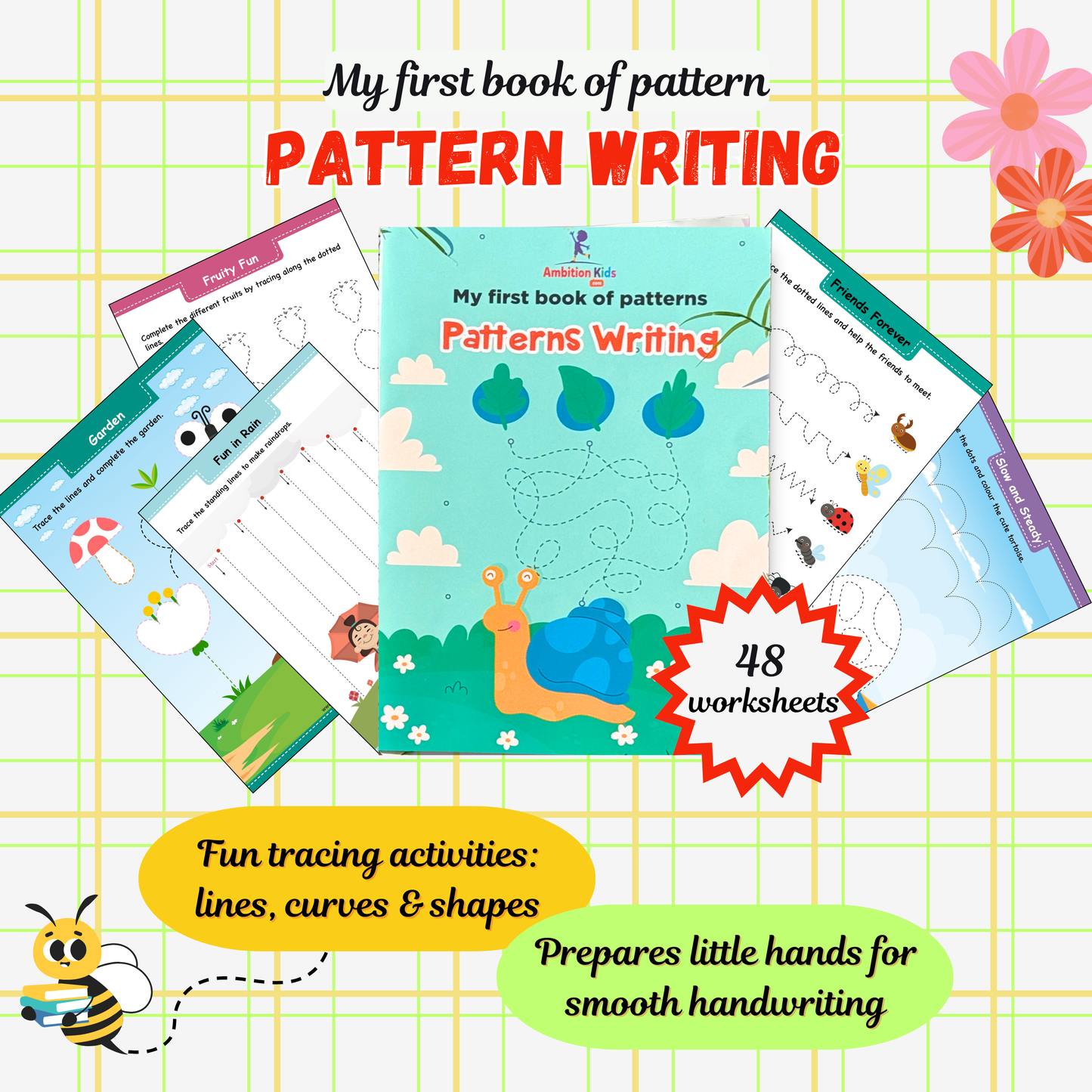 Pattern & Pencil Control Practice Worksheets for Kids Ages 2.5 – 6