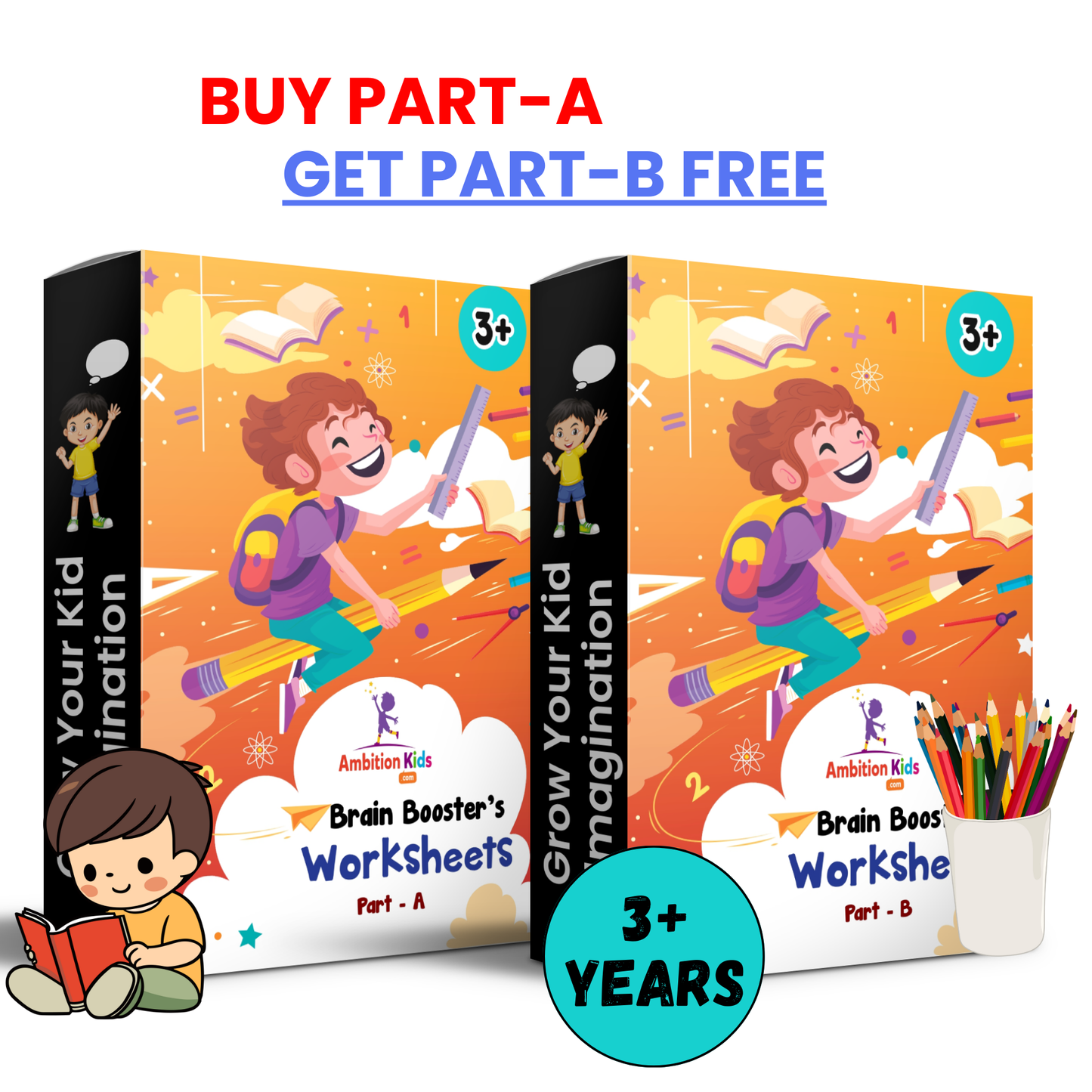 Age 3+ Brain Booster Worksheets