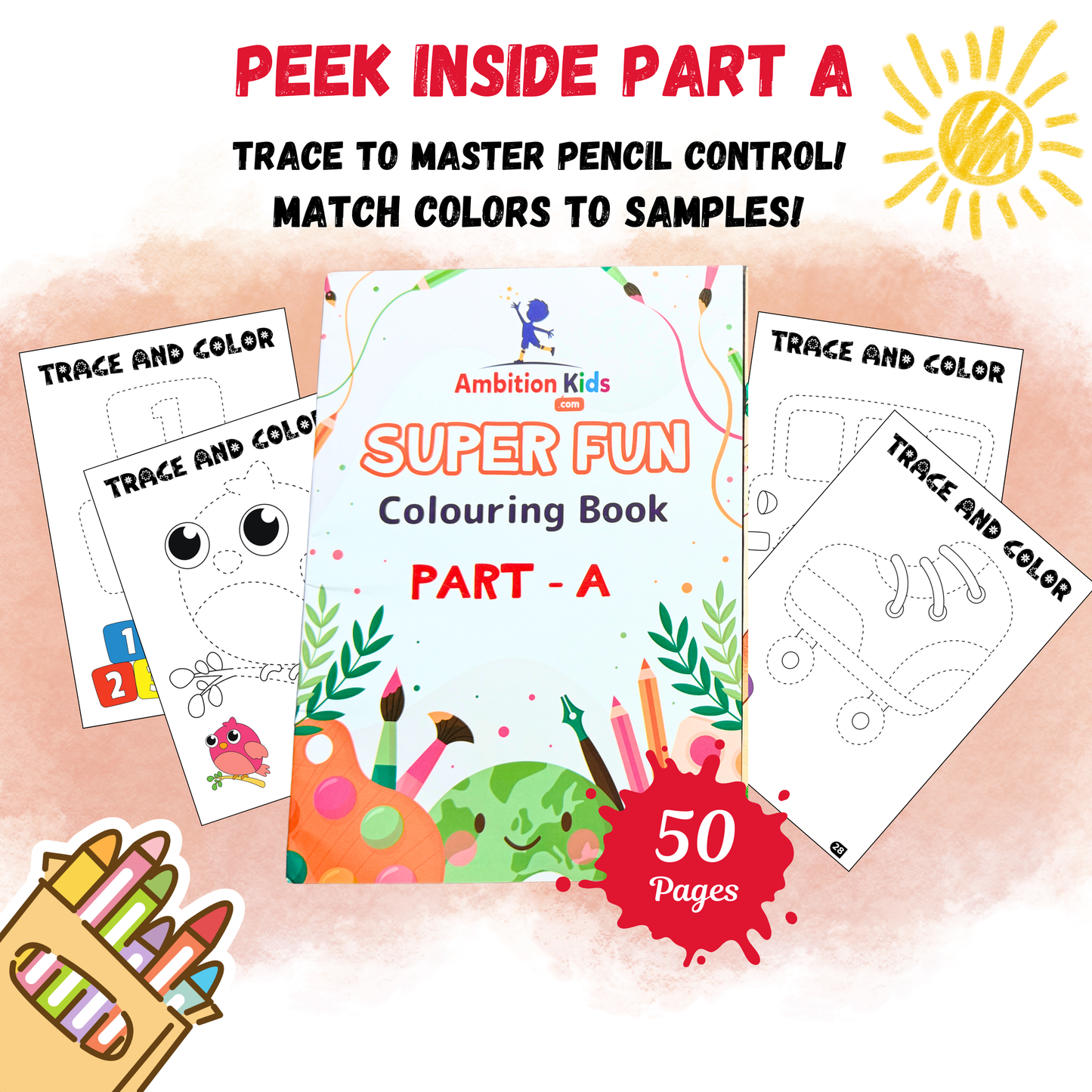 Ambition Kids Colouring Worksheets