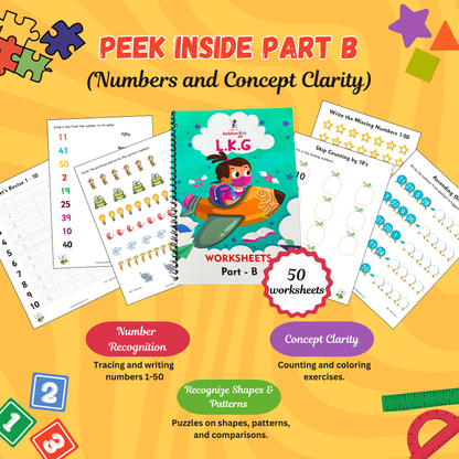 LKG Hard Copy Kids Worksheets