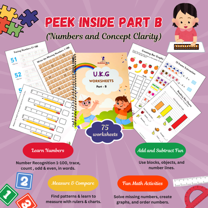 UKG Hard Copy Kids Worksheets