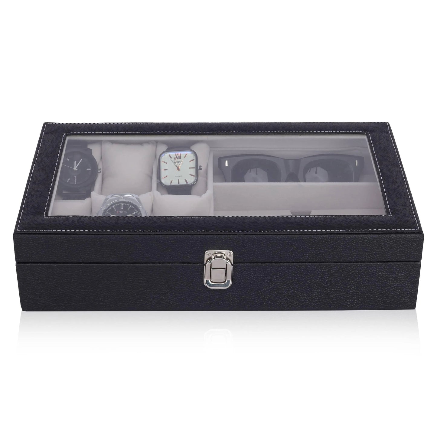 Folk Creations Watch Accessories 6-Watches & 3-Sunglasses Box: Organize in Style! 6&3-watch-sunglass-organizer free shipping india-cash on delivery