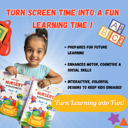 Nursery Hard Copy Kids Worksheets