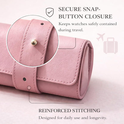 The Voyager | 4-Slots Travel Watch Roll