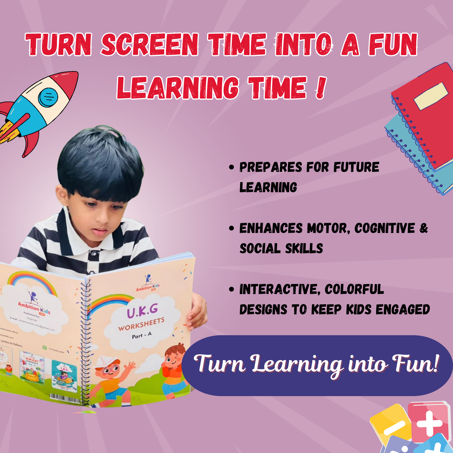 UKG Hard Copy Kids Worksheets