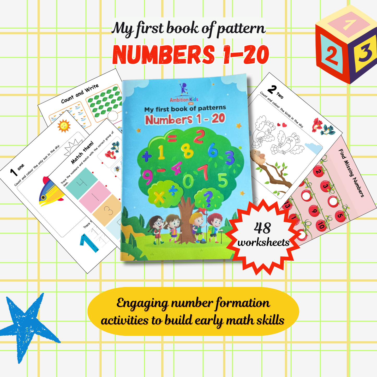 Pattern & Pencil Control Practice Worksheets for Kids Ages 2.5 – 6
