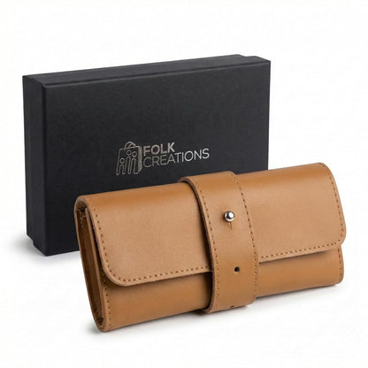 The Voyager | 4-Slots Travel Watch Roll