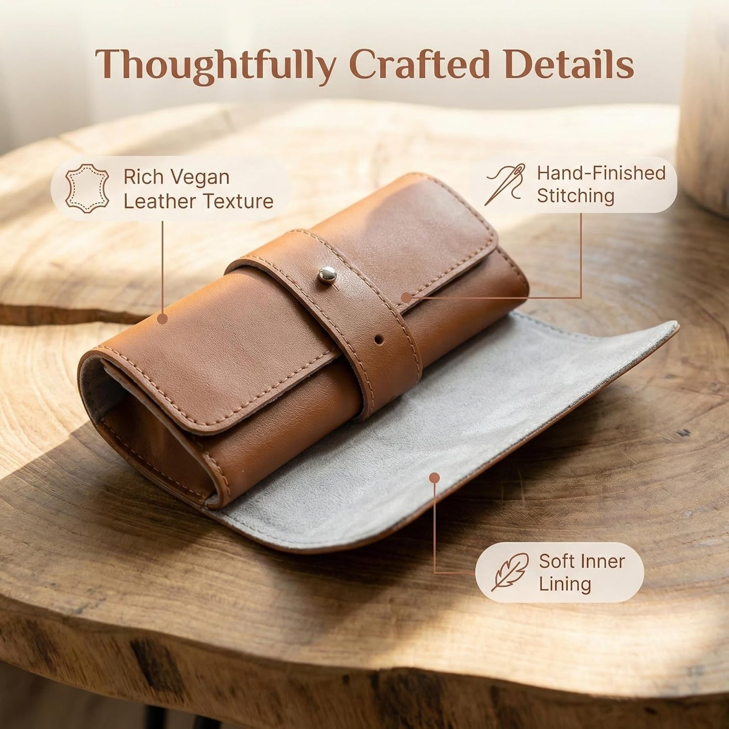 The Voyager | 4-Slots Travel Watch Roll