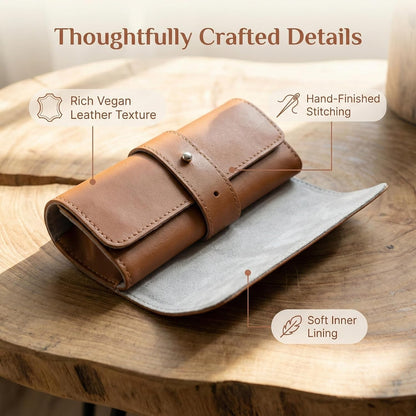 The Voyager | 4-Slots Travel Watch Roll