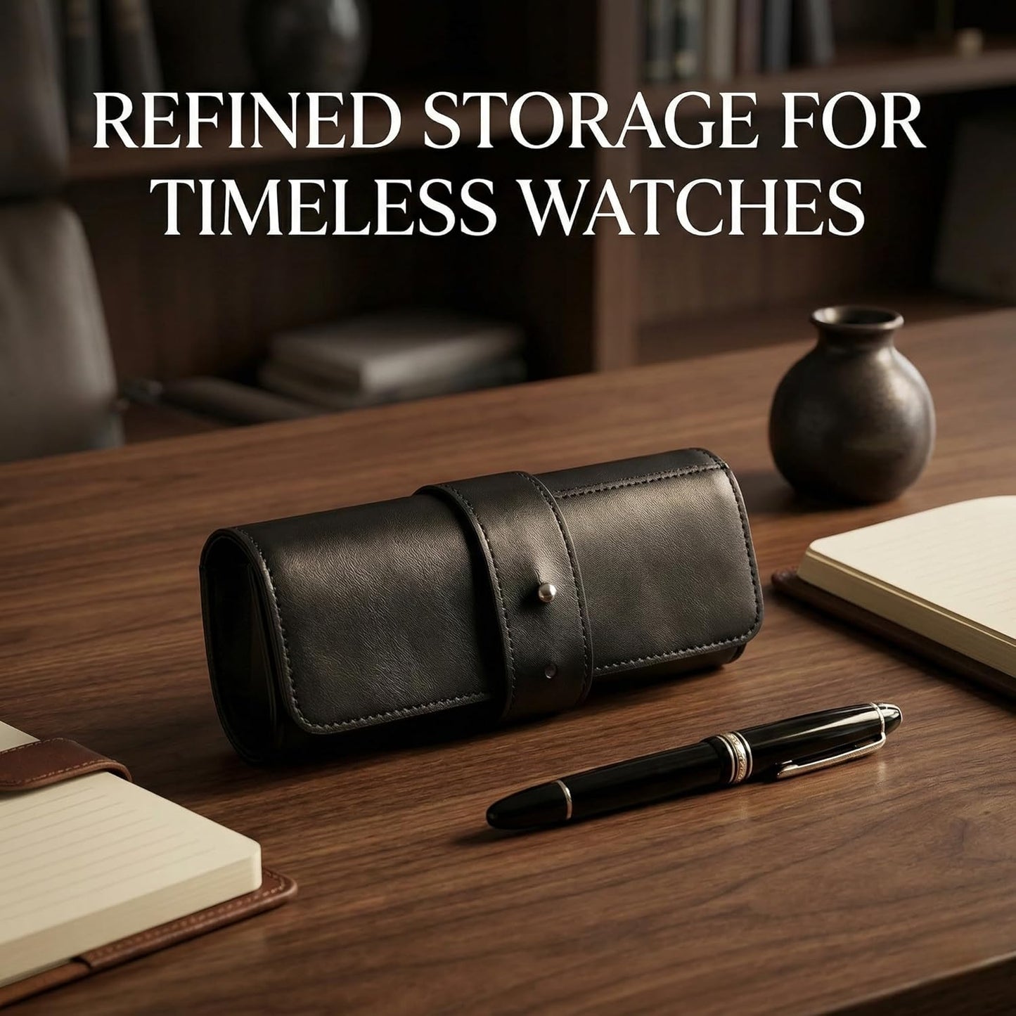 The Voyager | 4-Slots Travel Watch Roll