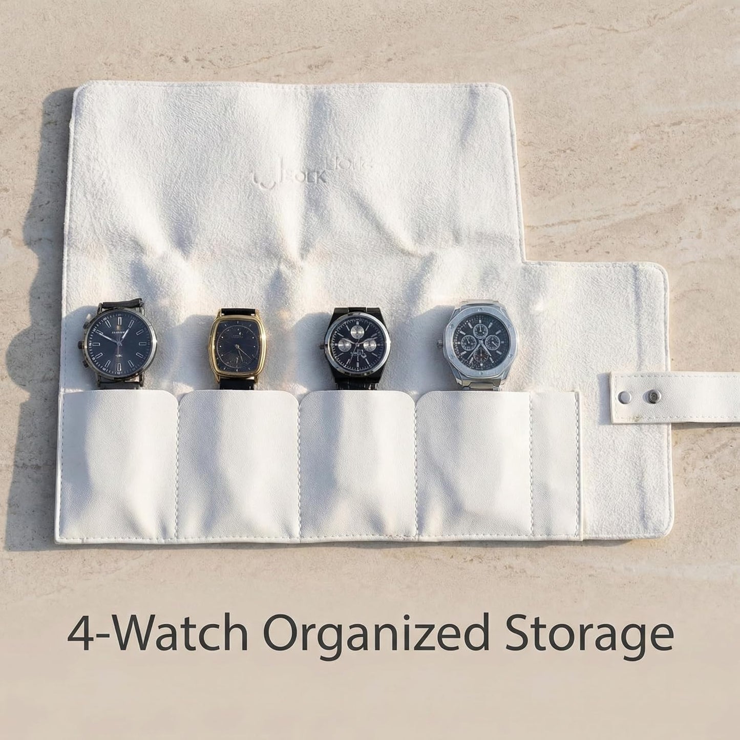 The Voyager | 4-Slots Travel Watch Roll