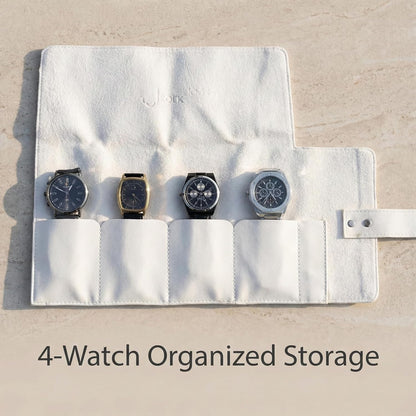 The Voyager | 4-Slots Travel Watch Roll