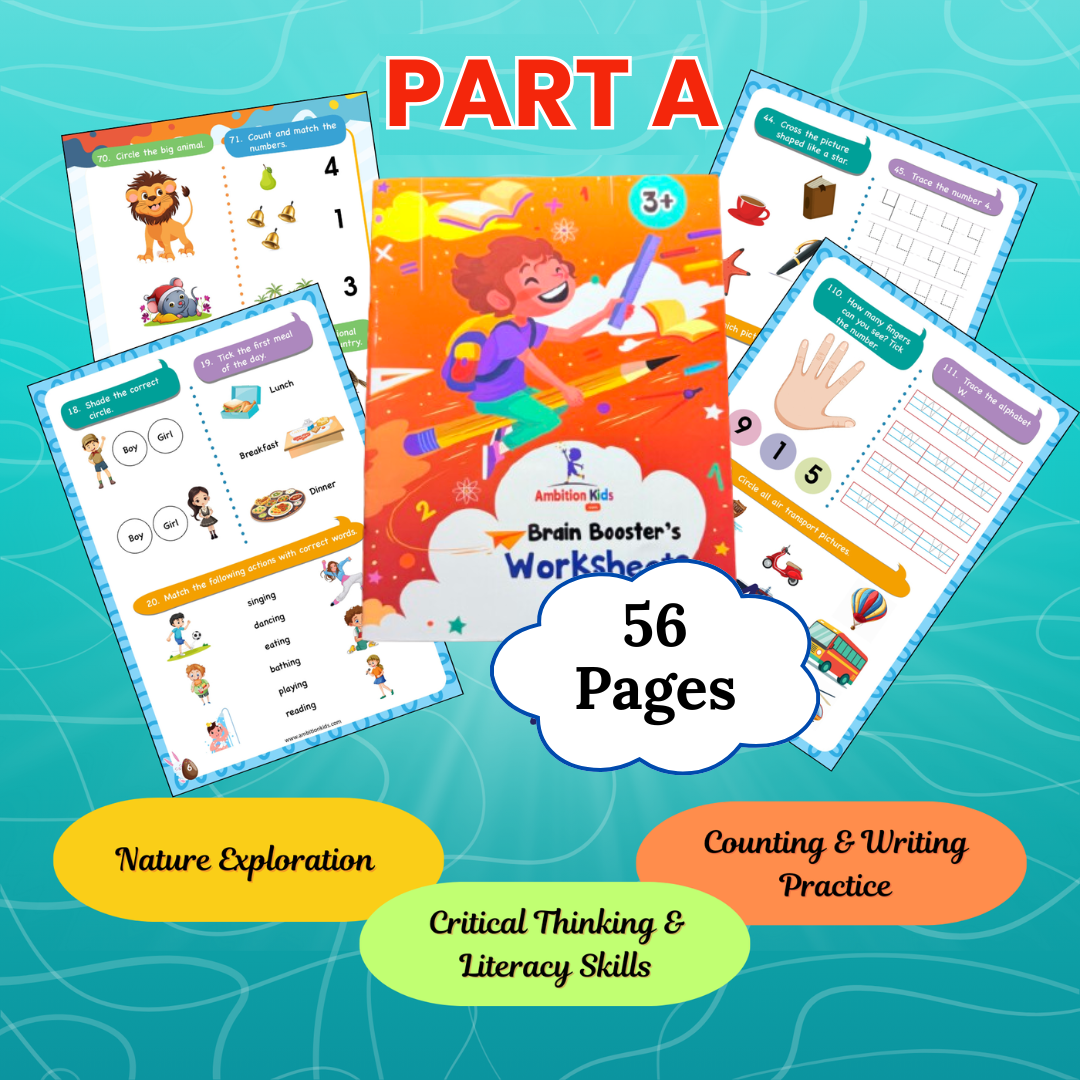 Age 3+ Brain Booster Worksheets