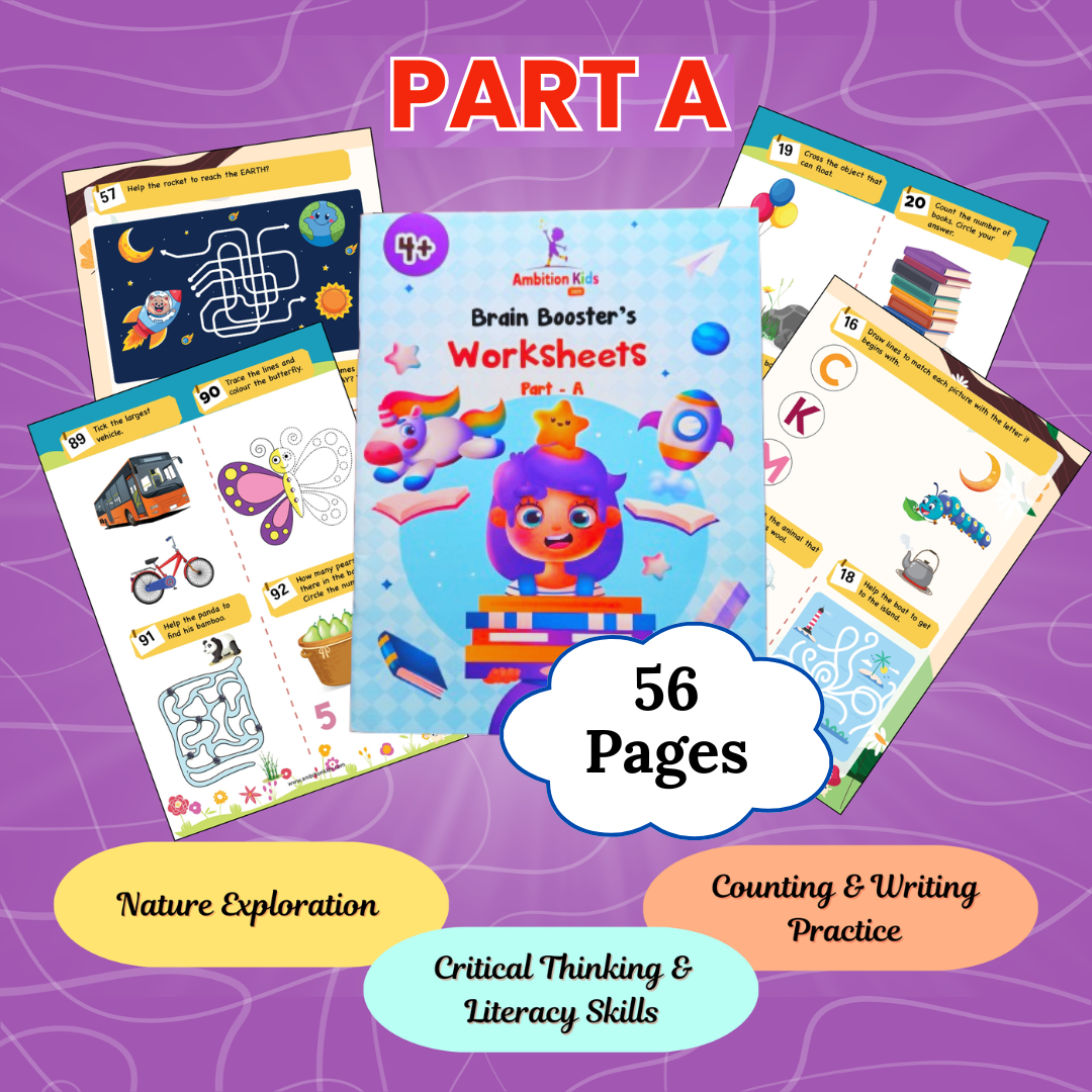 Age 4+ Brain Booster Worksheets