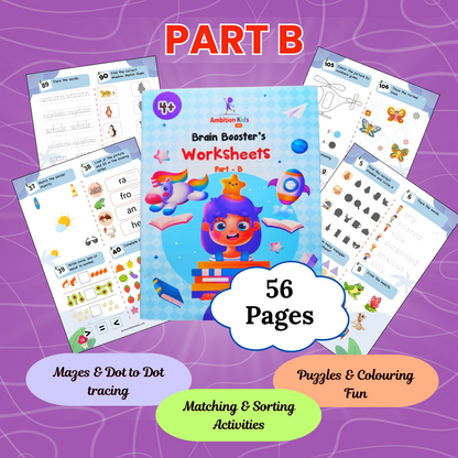 Age 4+ Brain Booster Worksheets