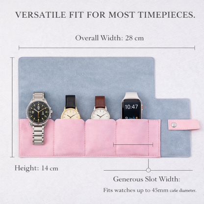 The Voyager | 4-Slots Travel Watch Roll