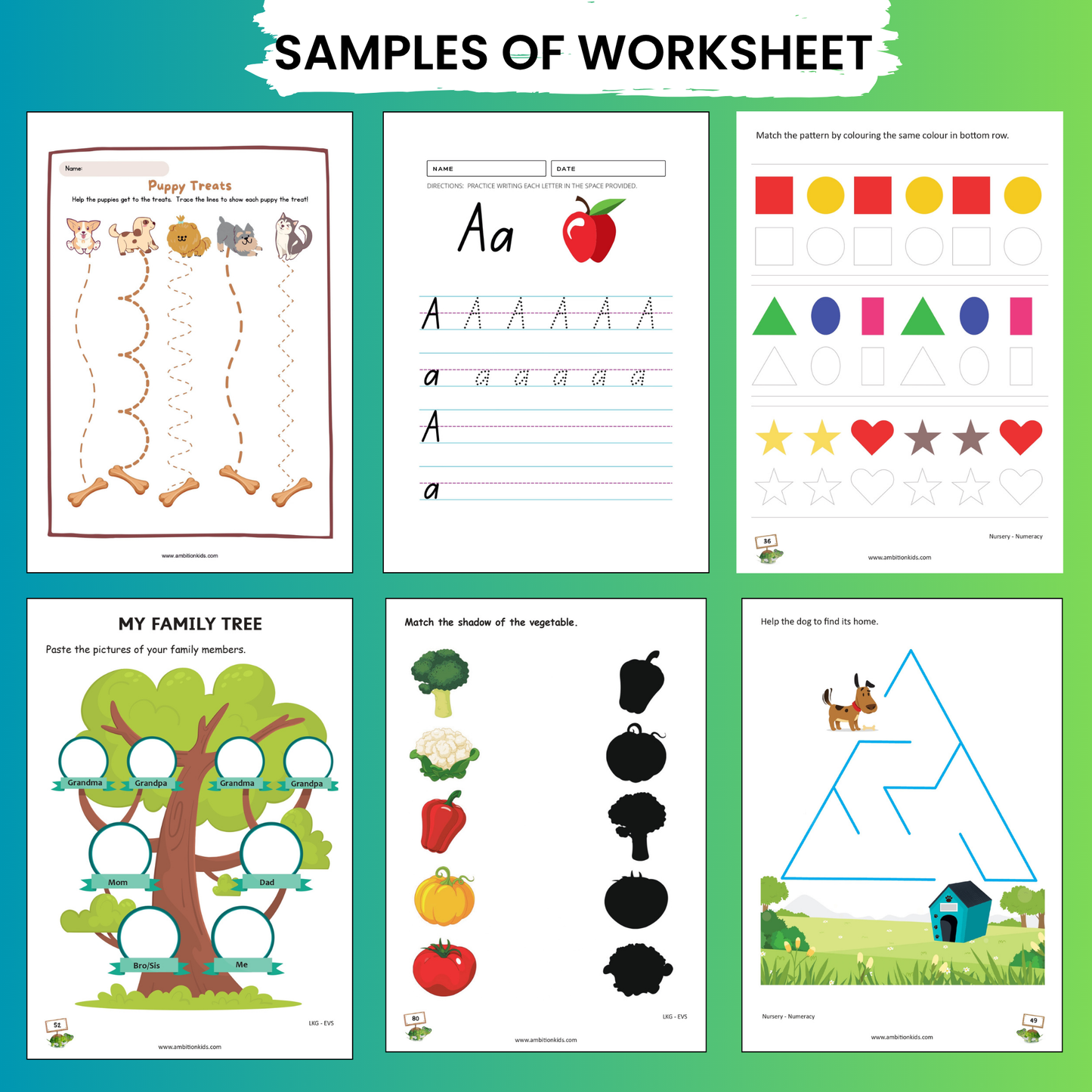 200+ Kids Worksheet Activities 4-6 Age
