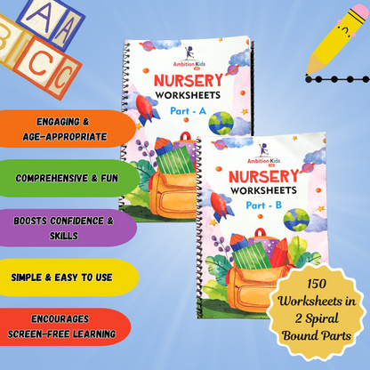 Nursery Hard Copy Kids Worksheets