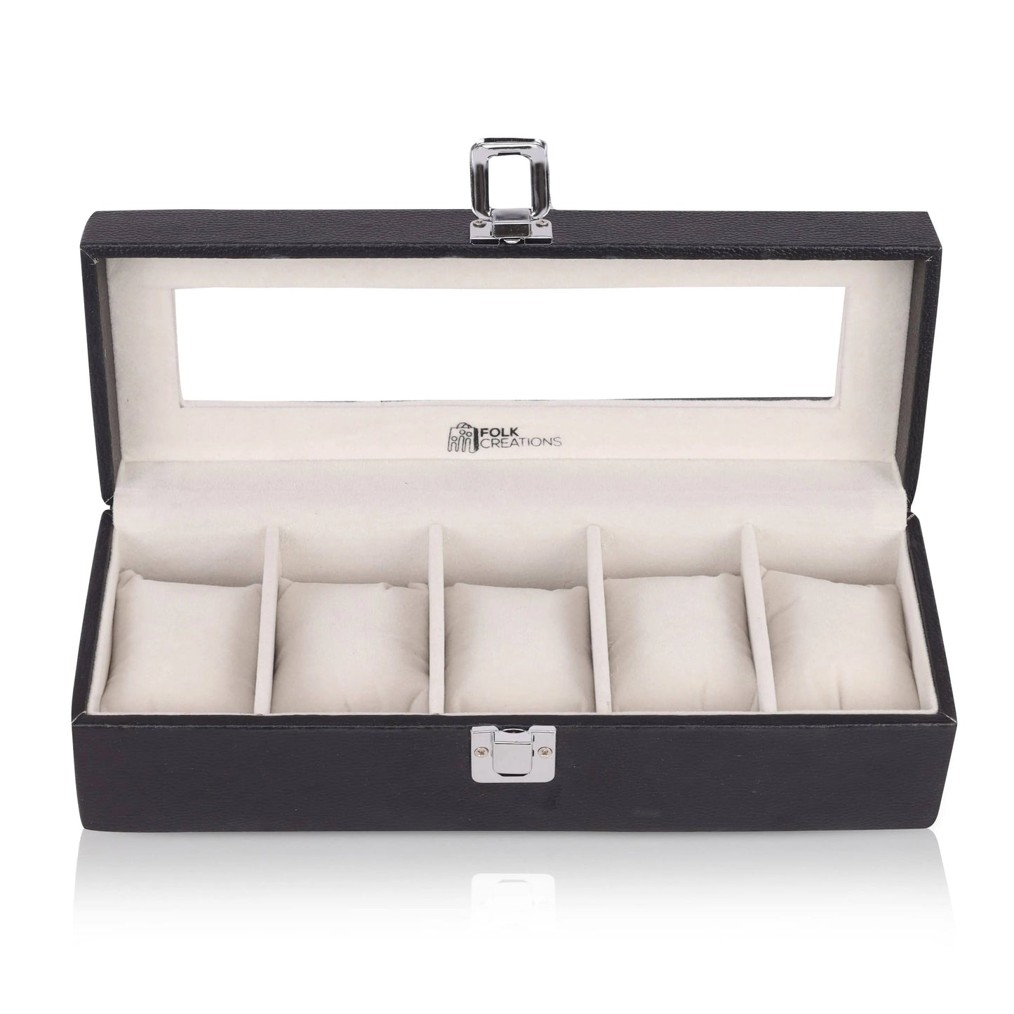 Folk Creations Watch Accessories Premium Watch Box Organizer – Luxury Storage for Watch Collections free shipping india-cash on delivery